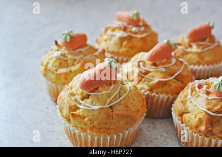 muffins carotte Banque D'Images