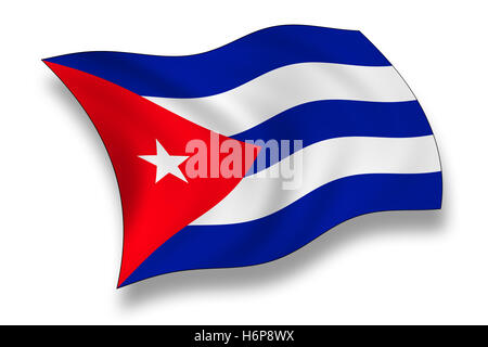 drapeau de cuba Banque D'Images