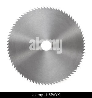 Une lame isolée des lames de scie de coupe de la lame de scie près de l'objet de l'outil macro objets close-up admission macro close up Voir le détail Banque D'Images