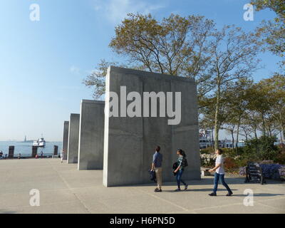 US Coast Guard Memorial, Battery Park, NEW YORK Banque D'Images