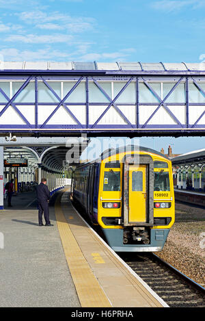 La gare de train à Selby, North Yorkshire, England UK Banque D'Images