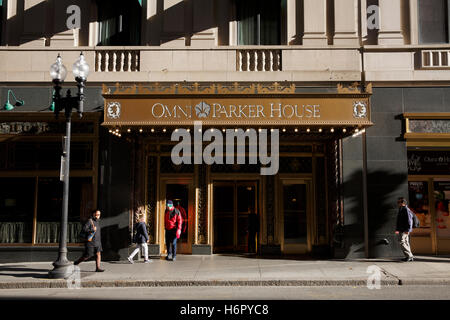 Parker House Hotel, Tremont Street, Boston, Massachusetts Banque D'Images