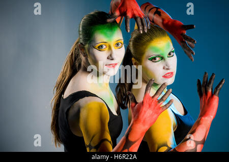 Bodypainting Banque D'Images