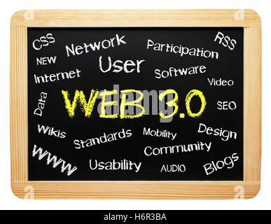 Web 3.0 - concept internet de bord Banque D'Images
