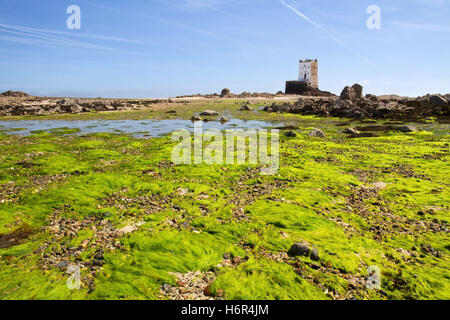 Seymour tower avant le canal de l'île de Jersey, Royaume-Uni Banque D'Images