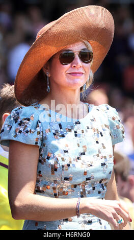 Perth, Australie. 06Th Nov, 2016. Perth, 01-11-2016 La Reine Máxima visite de la coupe à l'Mebourne Ascot Racecourse 2e jour de la 5-jours Statevisit à l'Australie de Sa Majesté le Roi Willem-Alexander et SA MAJESTÉ LA REINE Máxima Photo : PRE/Albert Nieboer /Point de vue Out/aucun service de fil/dpa/Alamy Live News Banque D'Images