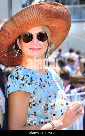 Perth, Australie. 06Th Nov, 2016. Perth, 01-11-2016 La Reine Máxima visite de la coupe à l'Mebourne Ascot Racecourse 2e jour de la 5-jours Statevisit à l'Australie de Sa Majesté le Roi Willem-Alexander et SA MAJESTÉ LA REINE Máxima Photo : PRE/Albert Nieboer /Point de vue Out/aucun service de fil/dpa/Alamy Live News Banque D'Images