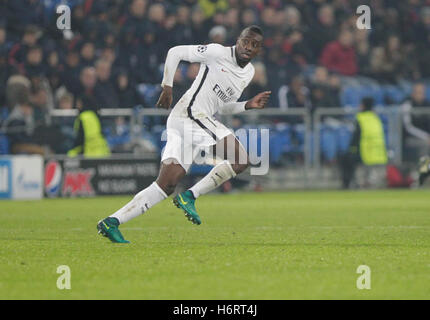 Bâle, Suisse. 1er novembre 2016. Blaise Matuidi (Paris Saint Germain) en action lors de la Ligue des champions match contre FC Bâle Paris Saint Germain au Parc Saint-Jacques à Bâle, Suisse Credit : Laurent Locevaphotos Lairys/agence/Alamy Live News Banque D'Images