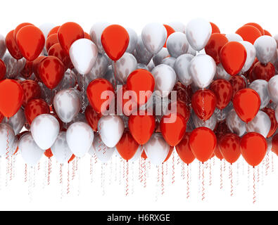 Annonce ballon ballons anniversaire ballon toile fond fond indication rouge belle beauteously objets nice big Banque D'Images