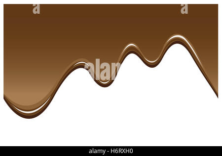 Aliment alimentaire brun marron douce brunette menu bannière fondue transparente modèle fonte dessert enduit toile fond Banque D'Images