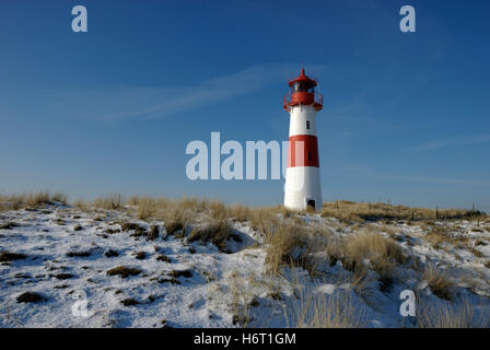 Leuchtturm liste sur sylt ost Banque D'Images