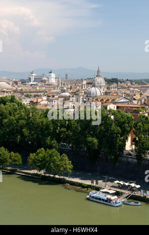 Vue depuis le mausolée d'Hadrien, Castel Sant'Angelo, Rome, Italie, Europe Banque D'Images