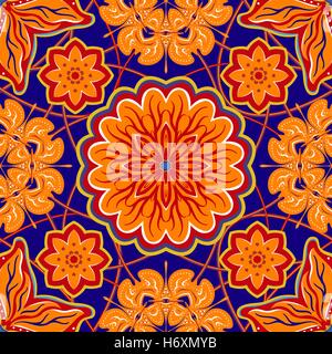 Ornement traditionnel méditerranéen oriental, sans motif, tile design, illustration vectorielle Illustration de Vecteur