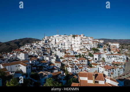 Petite ville de Comares dans comarca de la Axarquía, provincia de Malaga, Espagne Banque D'Images