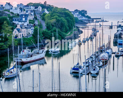 Ville de Douarnenez, Bretagne, France Banque D'Images