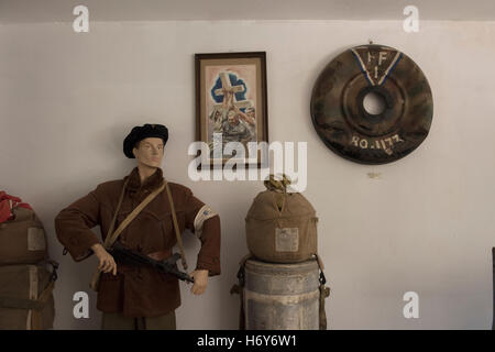 Musée de la résistance, Castellane, Alpes de Haute Provence, France. Sept 2016. Un merveilleux musée célébrant la Résistance française Banque D'Images