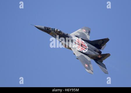 Une armée de l'Air polonaise Mikoyan MiG-29A Banque D'Images