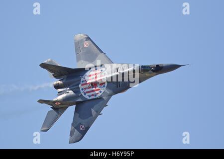 Une armée de l'Air polonaise Mikoyan MiG-29A Banque D'Images