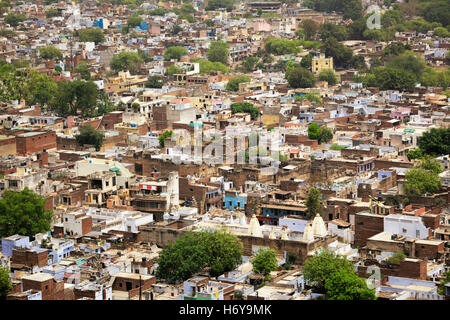 Vue aérienne de la ville de Gwalior en Inde Banque D'Images