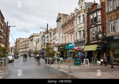 St Mary Street part du centre-ville de Cardiff au Pays de Galles, Royaume-Uni Banque D'Images