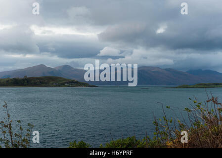 Vue du port appin à Creach Bheinn Banque D'Images