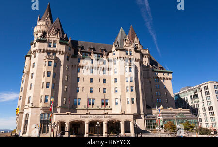 Le Fairmont Château Laurier (Château Laurier, Lieu historique national du Canada) à Ottawa, Ontario, Canada. Banque D'Images