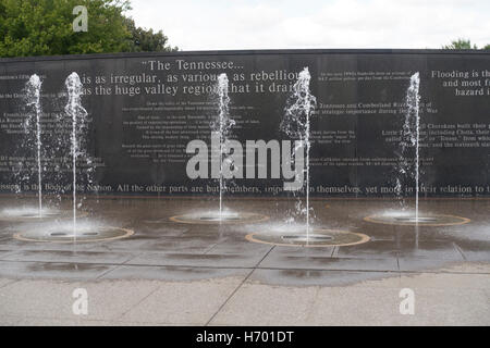 Parc du Bicentenaire fontaines Nashville TN Banque D'Images