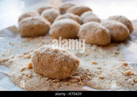 Boules de riz sicilienne Banque D'Images