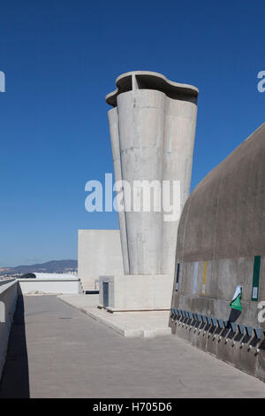 Travaux d'art à l'Unite d'habitation, Marseille, France, Architecte : Le Corbusier, 1952 Banque D'Images