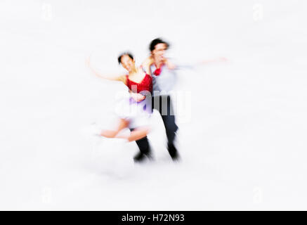 Patineurs artistiques Banque D'Images