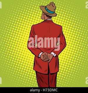 Homme Rétro est de retour Illustration de Vecteur