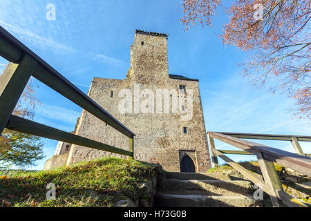 Route vers le château de Lipnice en République tchèque Banque D'Images