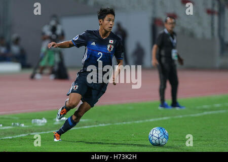 Riffa, Bahreïn. 30Th Oct, 2016. Si Fujitani (JPN) Football/soccer : AFC U-19 Championship Bahreïn 2016 match final entre le Japon 0(5-3)0 à l'Arabie saoudite Bahrain National Stadium à Al Manamah, Bahreïn . © AFLO/Alamy Live News Banque D'Images