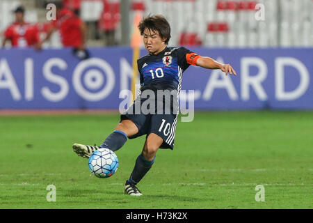 Riffa, Bahreïn. 30Th Oct, 2016. Daisuke Sakai (JPN) Football/soccer : AFC U-19 Championship Bahreïn 2016 match final entre le Japon 0(5-3)0 à l'Arabie saoudite Bahrain National Stadium à Al Manamah, Bahreïn . © AFLO/Alamy Live News Banque D'Images