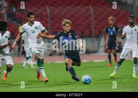 Riffa, Bahreïn. 30Th Oct, 2016. Ritsu Doan (JPN) Football/soccer : AFC U-19 Championship Bahreïn 2016 match final entre le Japon 0(5-3)0 à l'Arabie saoudite Bahrain National Stadium à Al Manamah, Bahreïn . © AFLO/Alamy Live News Banque D'Images