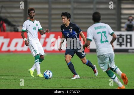 Riffa, Bahreïn. 30Th Oct, 2016. Yuta Nakayama (JPN) Football/soccer : AFC U-19 Championship Bahreïn 2016 match final entre le Japon 0(5-3)0 à l'Arabie saoudite Bahrain National Stadium à Al Manamah, Bahreïn . © AFLO/Alamy Live News Banque D'Images