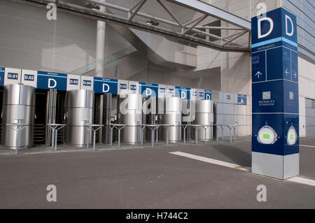 Entrée privée, stade de Wembley, Brent, London, Angleterre, Royaume-Uni, Europe Banque D'Images