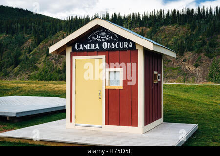 Une Camera Obscura attraction touristique à Dawson City, Yukon, Canada Banque D'Images