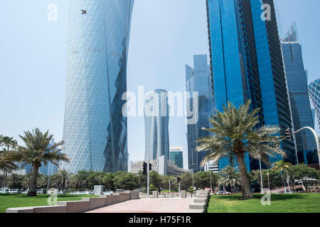 Skyline de Doha Banque D'Images