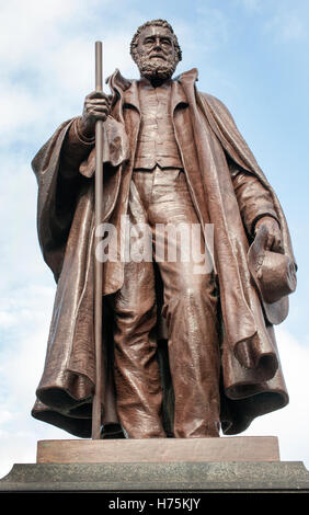 Statue de l'honorable Frederick James Tollemache, St Peter's Hill, Grantham, Lincolnshire, Angleterre, Royaume-Uni. Banque D'Images