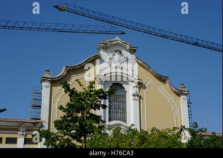 Carlos Lopez Pavilion, ancien bâtiment de la restauration de l'Parque Edouardo VII, parc Édouard VII, Lisboa, Lisbonne, Portugal Banque D'Images