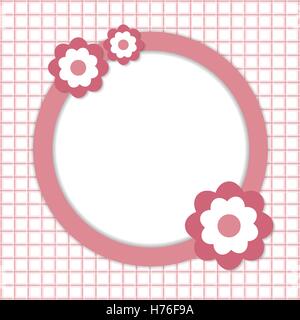 Carte d'Invitation de douche de bébé fille Illustration de Vecteur