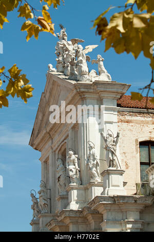 L'église de Santa Maria Assunta (Chiesa di Santa Maria Assunta detta I Gesuiti) connu sous le nom I Gesuiti à Venise, Italie Banque D'Images