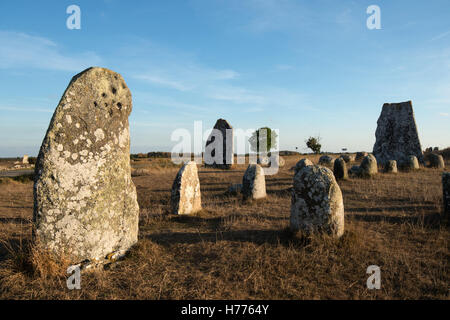 Pierre Viking Ship cimetière de Gettlinge, Oland, au sud-est de la Suède, Suède, Scandinavie Banque D'Images