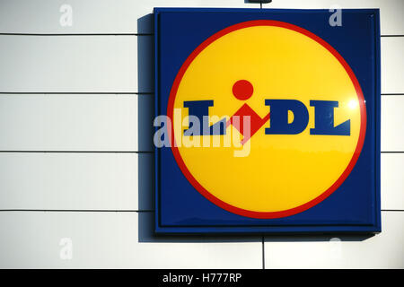 Discounter Lidl Banque D'Images