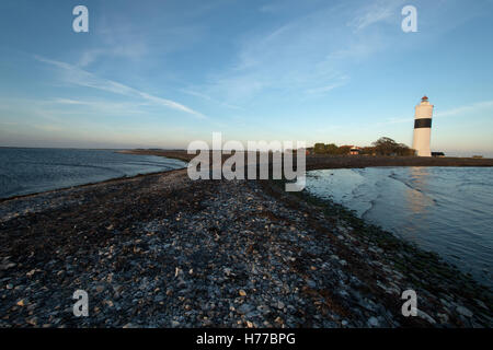 Phare Långe Jan / Tall John / Langer Jan à la cape du sud d'Öland en mer Baltique, la Suède Banque D'Images