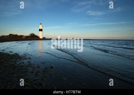 Phare Långe Jan / Tall John / Langer Jan à la cape du sud d'Öland en mer Baltique, la Suède Banque D'Images