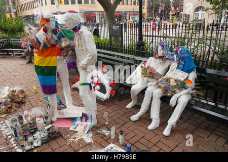 Gay Liberation Monument à NEW YORK Banque D'Images