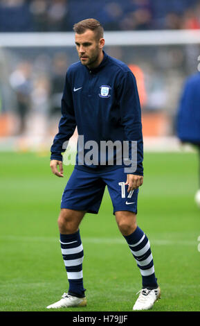 Preston North End's Tommy Spurr Banque D'Images