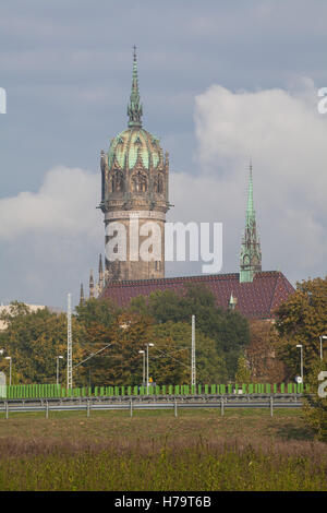 Schloßkirche Wittenberg, Allemagne Banque D'Images